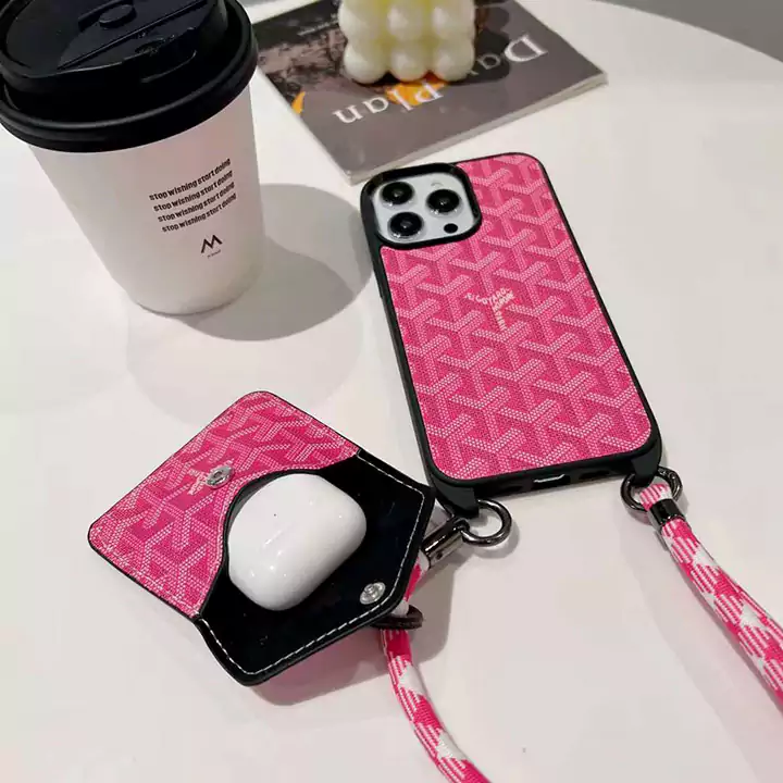 Goyard iphone16スマホケース ストラップ付き