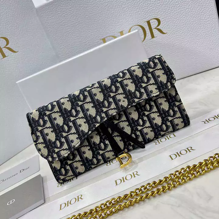 チェーン付き財布 ハイブランド dior