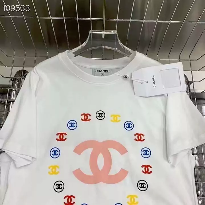 シャネル ボックスログtシャツ おしゃれ