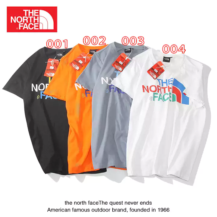 ザノースフェイス プリント柄tシャツ