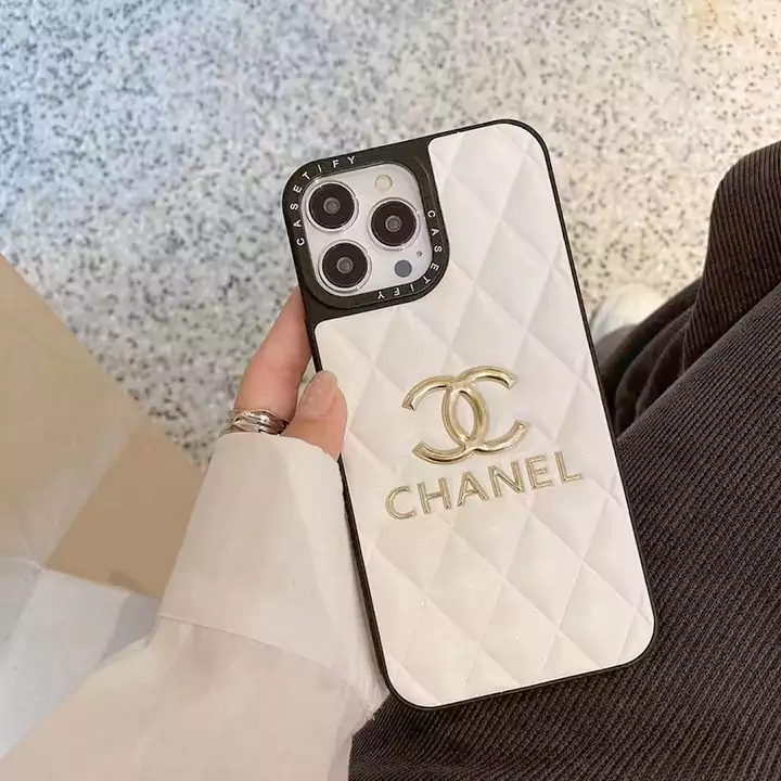 iPhone15promax ケース chanel 刺繍マーク