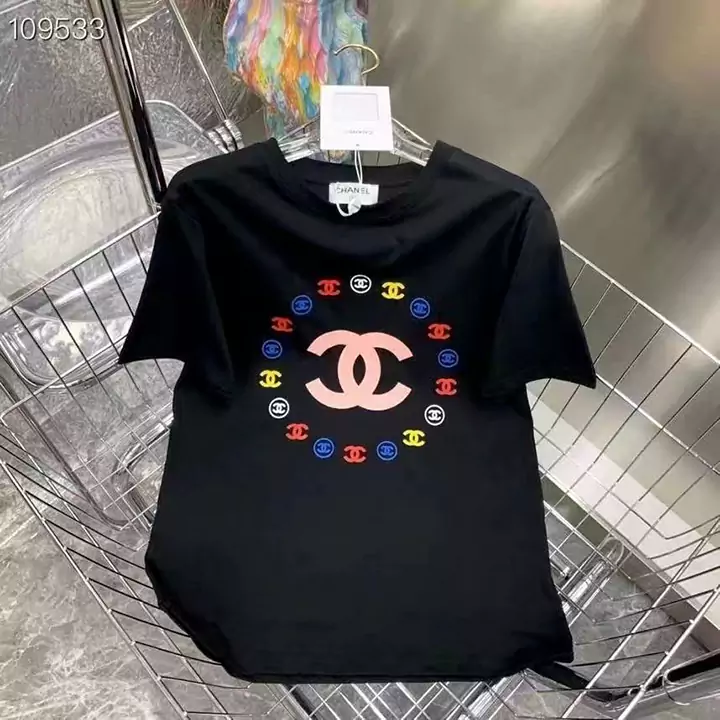 シャネル ボックスログtシャツ おしゃれ