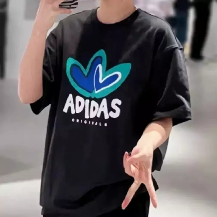プリント柄シャツ adidas 人気