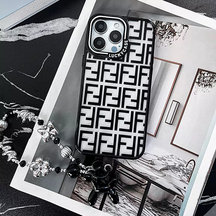 Fendi iphone16 pro maxカバー 透明デザイン