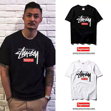 シュプリームｘステューシー 服 ｔシャツ