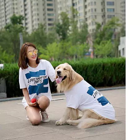 LV 犬ウェア tシャツ