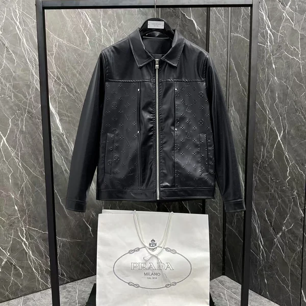 ルイヴィトン 服 革コート スーパーコピー lv ジャケット ブランド偽物激安通販